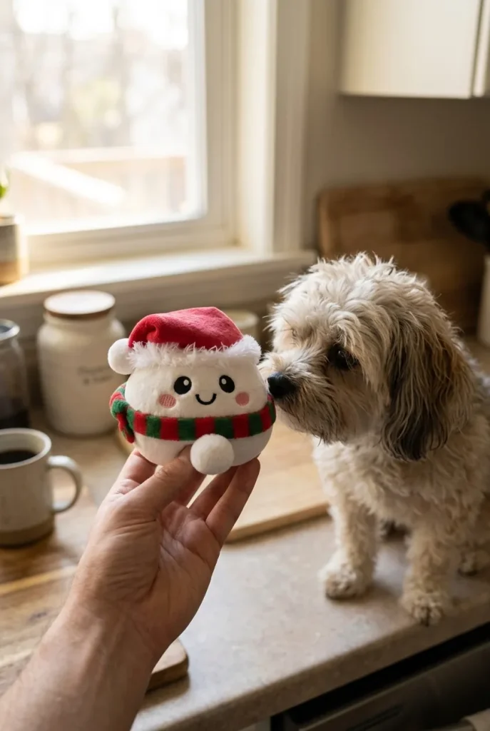 Snowman Dumpling Squishy Świąteczny Bałwanek z pluszakiem