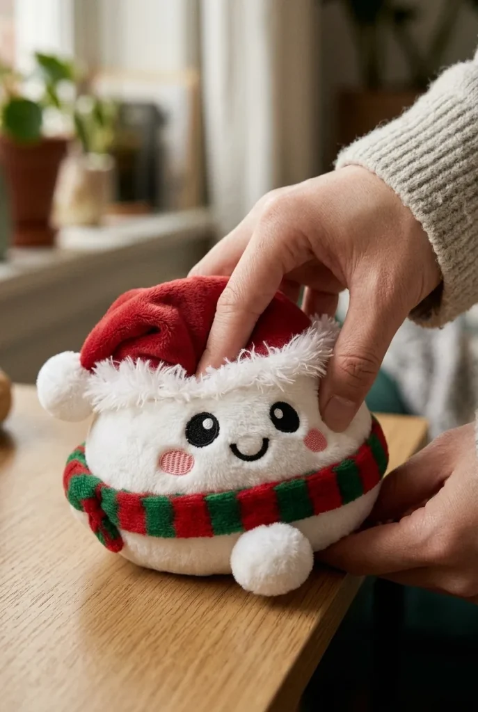 Snowman Dumpling Squishy Świąteczny Bałwanek podczas ściskania