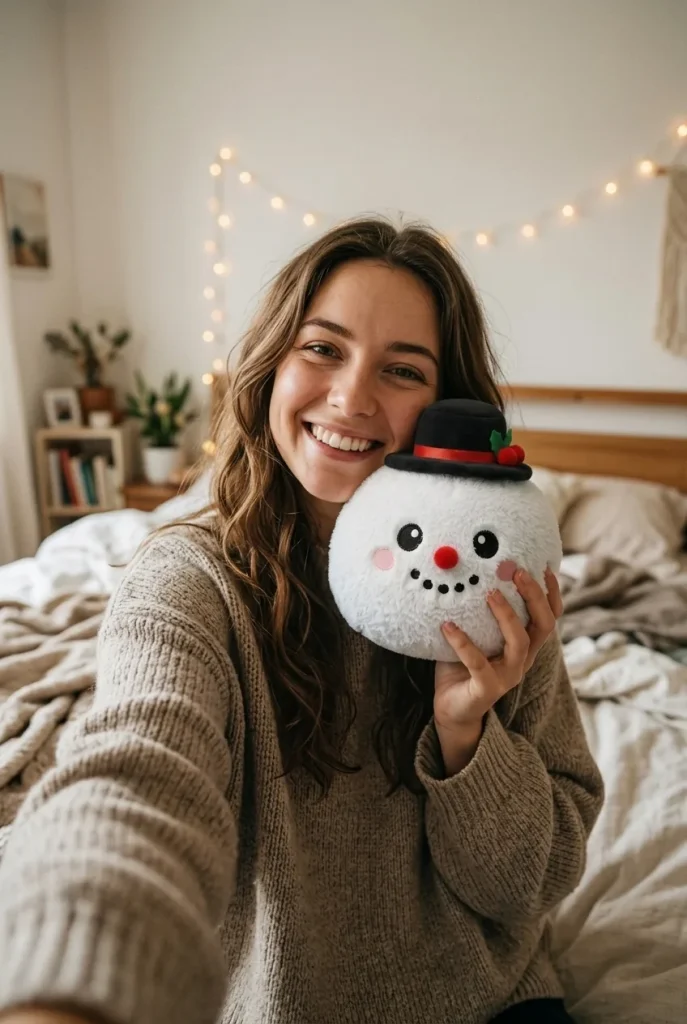 Squishy Dumpling Bałwan w Cylindrze na co dzień