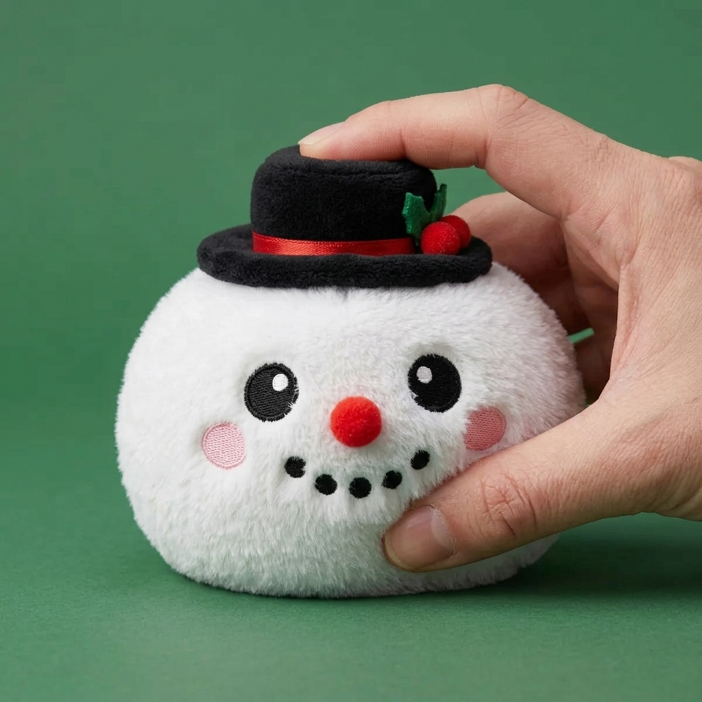 Squishy Dumpling Bałwan w Cylindrze ściskany w dłoni