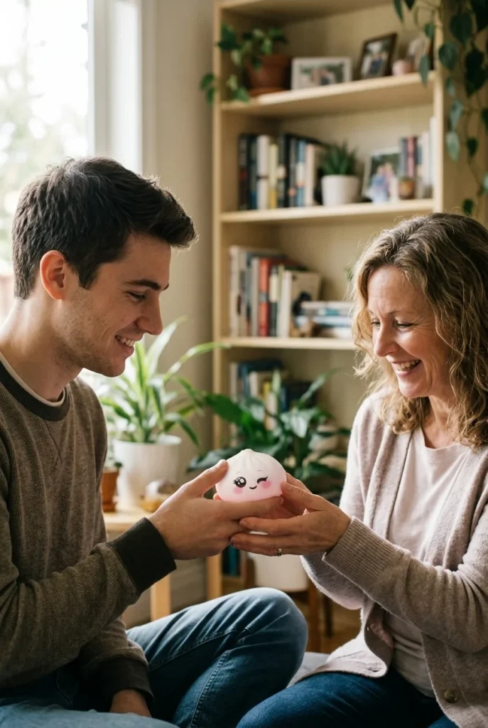 Squishy Dumpling Biały Przymrużone Oko jako pomysł na prezent