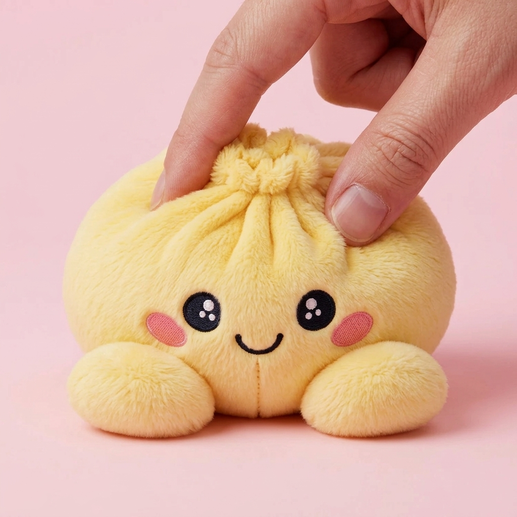 Dumpling Squishy Żółty Cytrynowy ściskany w dłoni